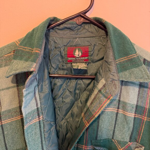 High Sierra Flannel Shacket Men’s Medium Plaid Quilted (CLO) - Picture 2 of 2